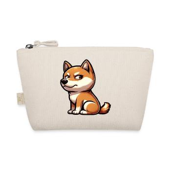 Mignon Shiba Inu drôle look sceptique - Trousse biologique - nature - Devant
