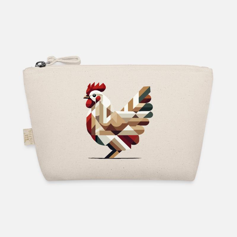 Poulet géométrique dans le style polygonal moderne Trousse biologique
