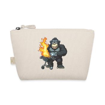 Grilling Grilla Griller Gorilla BBQ Funny Funny Funny - Organic Pouch - nature - Front