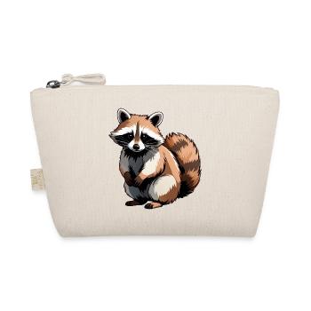 raton laveur - Autocollant animal mignon - Trousse biologique - nature - Devant