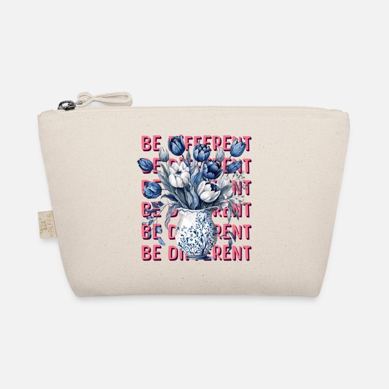 Be Different – Blue Tulips & Positivity Organic Pouch