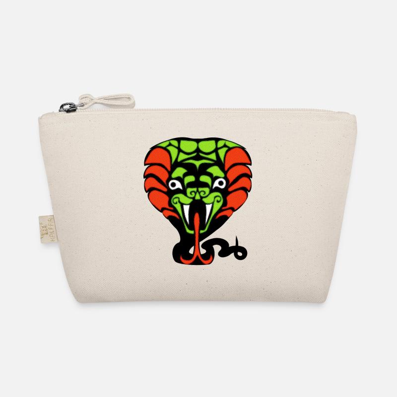 Snake illustration magic jungle ancient style Organic Pouch