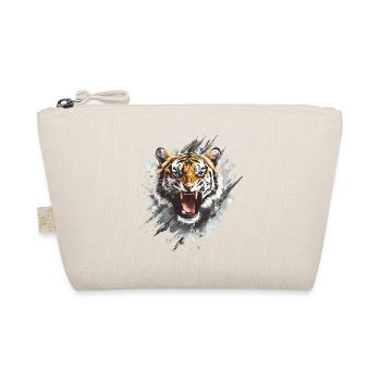 Tiger Tigerkopf Raubtier Natur Wildnis Splash - Bio-Täschchen - Natur - Vorne