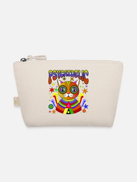 PSYCATDELIC - Bio-Täschchen - Natur - Vorne
