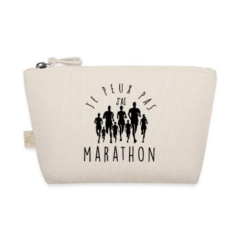 Je peux pas, j'ai marathon. - Trousse biologique - nature - Devant