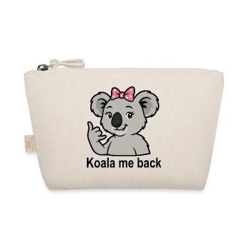 Koala Saying Call Phone Cute Koala - Organic Pouch - nature - Front