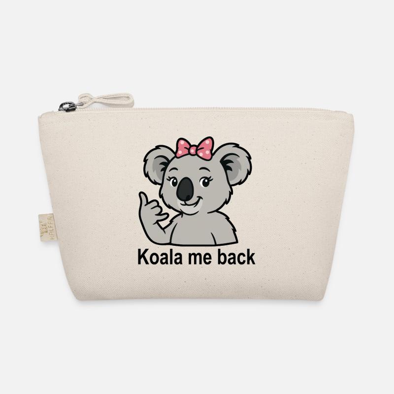 Koala Saying Call Phone Cute Koala Organic Pouch