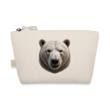 Majestic Polar Bear Face Design - Organic Pouch - nature - Front