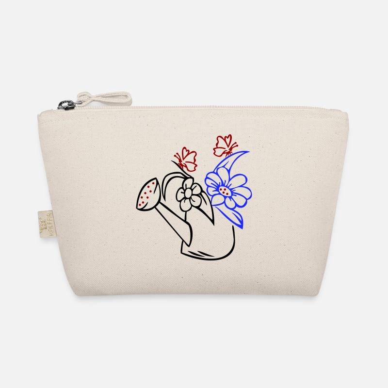Watering Can with Flowers and Butterflies Organic Pouch