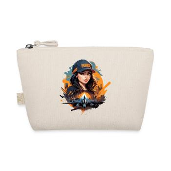 Futuristic Urban Pilot Illustration - Organic Pouch - nature - Front