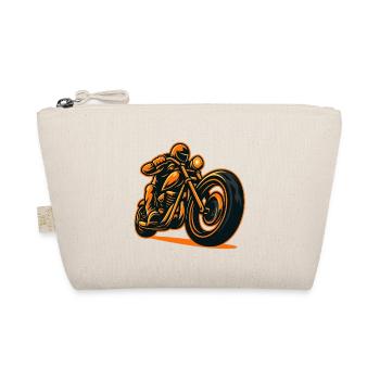 Flame Motorcyclist - Organic Pouch - nature - Front