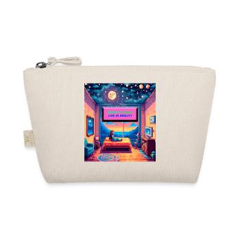 Dream in Pixels — Citation Pixel Art de la chambre rétro - Trousse biologique - nature - Devant