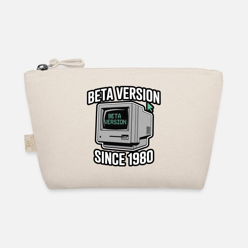Retro Computer Beta Version Design - Organic Pouch - nature