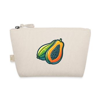 Colorful Papaya Inspirational Artwork - Organic Pouch - nature - Front