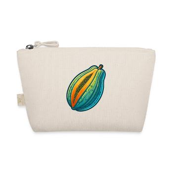 Tripartite Colorful Papaya Illustration - Organic Pouch - nature - Front