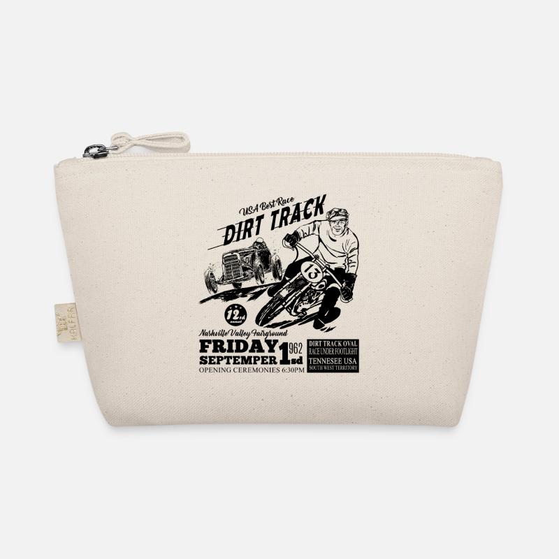 Tennesee Dirt Track Schwarz - Bio-Täschchen - Natur