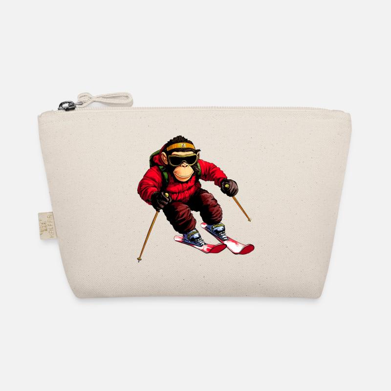 Ski Affe Bio-Täschchen