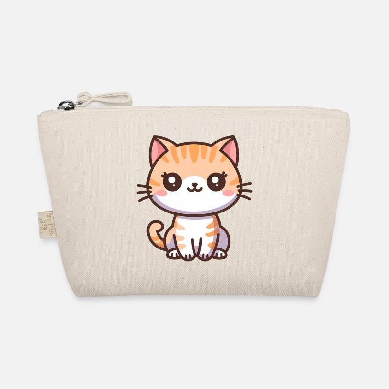 Chaton de dessin animé mignon Trousse biologique
