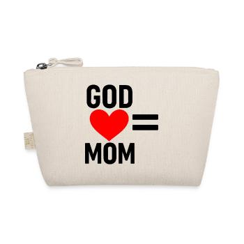 Heart in heart for Mother's Day - Organic Pouch - nature - Front