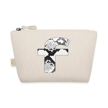 Snake pattern iletter f - Organic Pouch - nature - Front