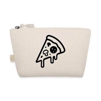 Pizza Stück Icon - Bio-Täschchen - Natur - Vorne