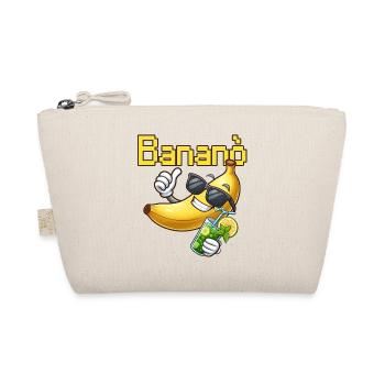 Banana Fun Sun mit Brille - Bio-Täschchen - Natur - Vorne