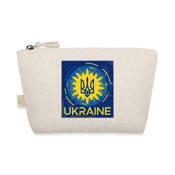 Conception vibrante de t-shirt emblème ukrainien - Trousse biologique - nature - Devant
