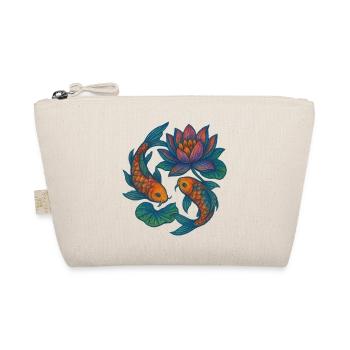 Lebendige Koi- und Lotus-Wasserszene - Bio-Täschchen - Natur - Vorne