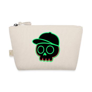 Neon Skull Cap - Organic Pouch - nature - Front