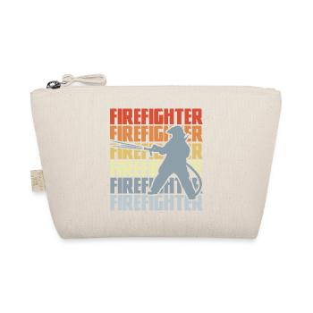 Retro Firefighter - Organic Pouch - nature - Front