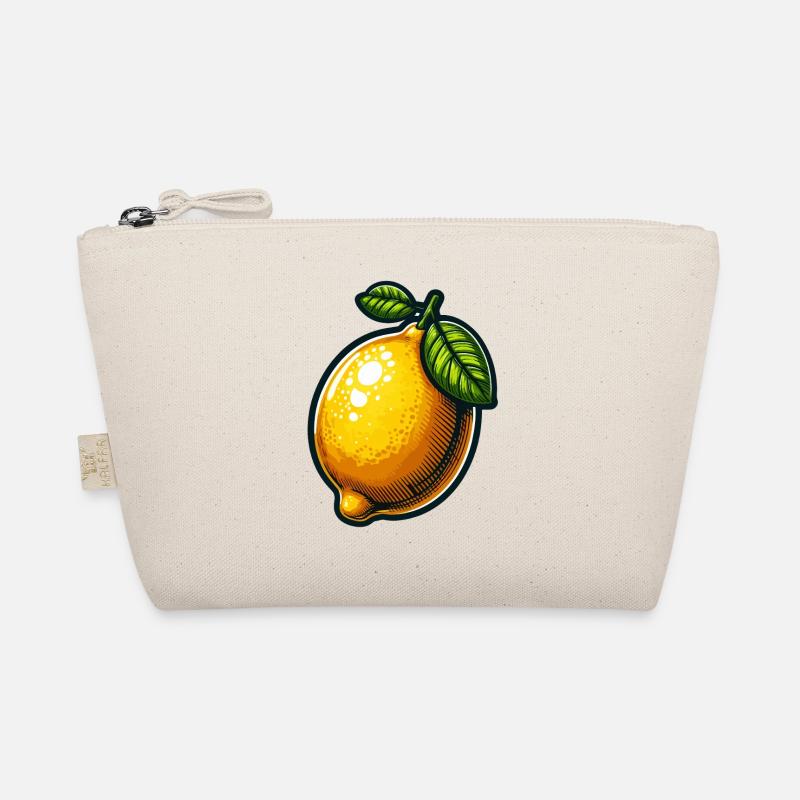 Lemon Pop Cartoon Glücklich Bio-Täschchen