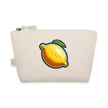 Lemon Glossy Yellow Sticker - Organic Pouch - nature - Front