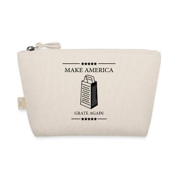 Make America GRATE Again! Lustiges Wortspiel - Bio-Täschchen - Natur - Vorne