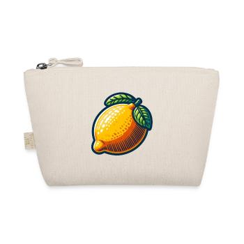 Bright lemon with leaf - Organic Pouch - nature - Front