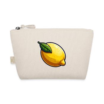 Lemon PopArt Yellow Cartoon - Organic Pouch - nature - Front