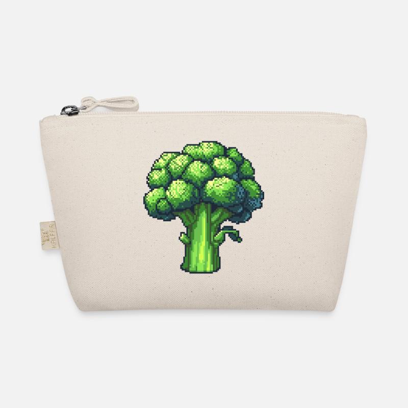Frischer Pixel Brokkoli Bio-Täschchen