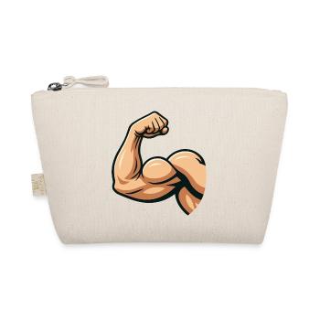 Strong biceps illustration - Organic Pouch - nature - Front