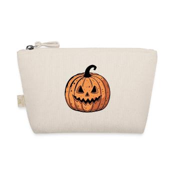 Jack-o'-lantern Pumpkin Black Orange - Organic Pouch - nature - Front