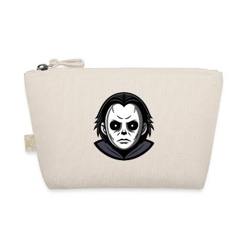 Evil halloween mask monochrome hoodie - Organic Pouch - nature - Front