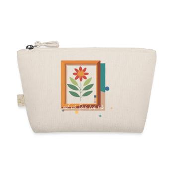 Flower in Picture Frame Love - Organic Pouch - nature - Front