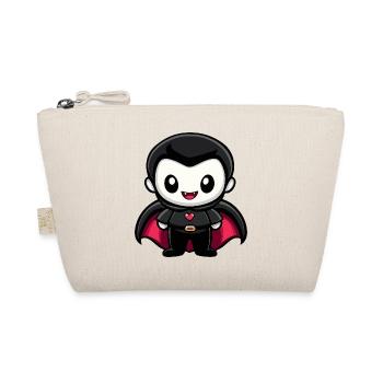 Vampire Halloween Cute Comic - Organic Pouch - nature - Front