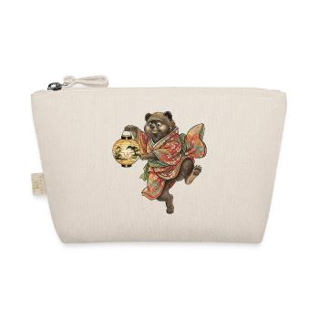 Ours japonais avec lanterne en kimono - Trousse biologique - nature - Devant