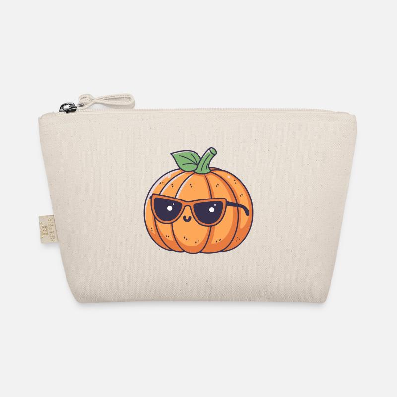 Pumpkin chic eyeglasses Organic Pouch