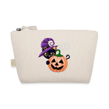 Pumpkin Boo Hexenkatze - Bio-Täschchen - Natur - Vorne