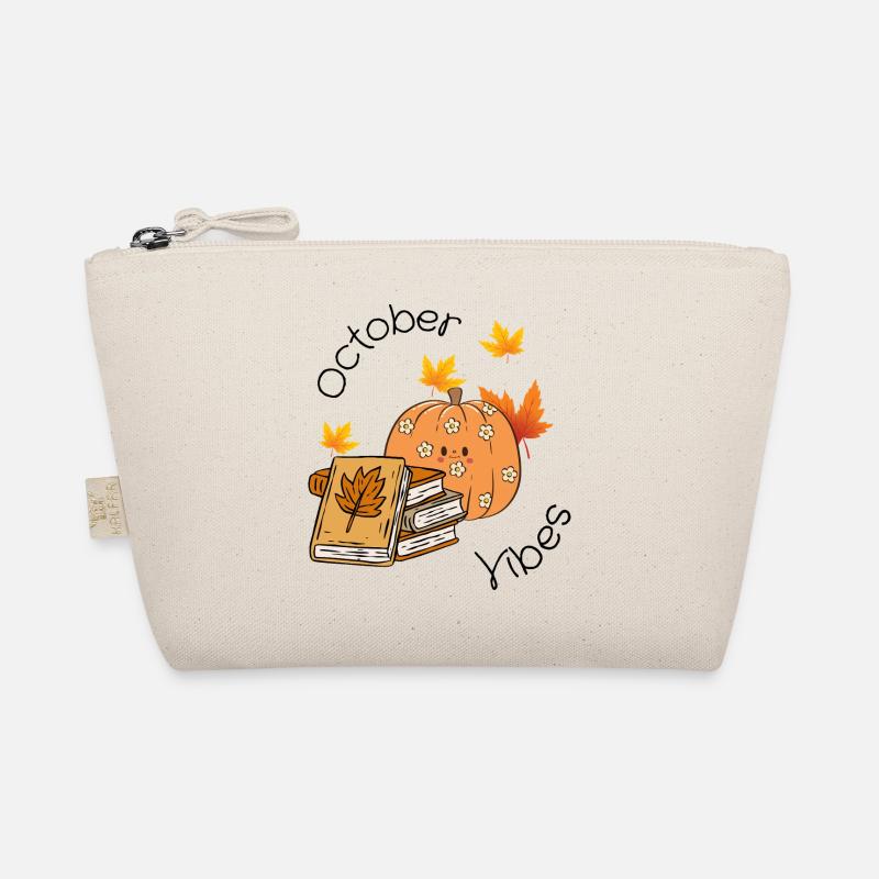 October Vibes – Herbst & Halloween Shirt Bio-Täschchen