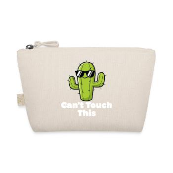Cactus with Sunglasses Saying - Organic Pouch - nature - Front