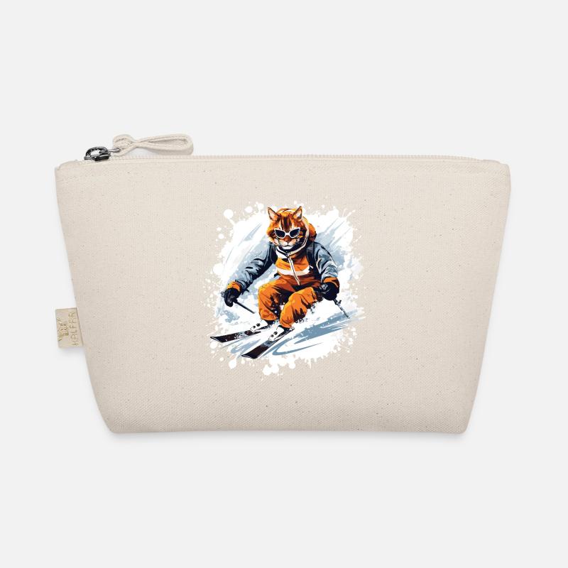 Cat Ski Skiing Organic Pouch