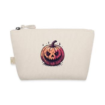 Jack-o'-Lantern Kürbis Aquarell Nacht - Bio-Täschchen - Natur - Vorne