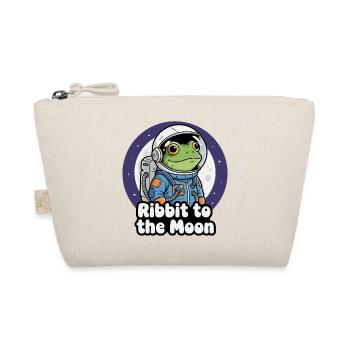 Frog Astronaut Moon Flight - Organic Pouch - nature - Front