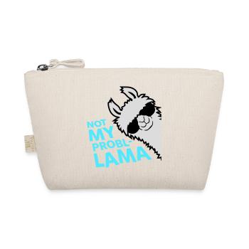 Lama Not My Problama Cool Sonnenbrille Seitlich - Bio-Täschchen - Natur - Vorne